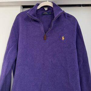 Polo Ralph Lauren Purple Zip Up Sweater